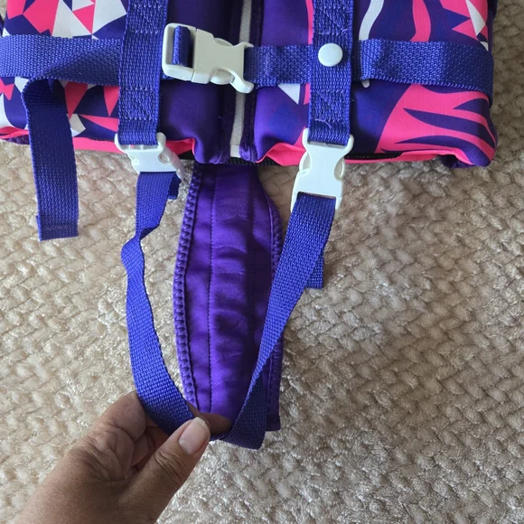 Gogokids Kids Swim Vest S Pink Purple Float Jacket 50N Buoyancy Aid - Picture 3 of 11